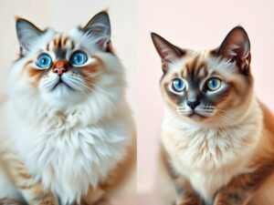 Ragdoll czy kot birmański – porównanie charakteru, wyglądu i wymagań opieki